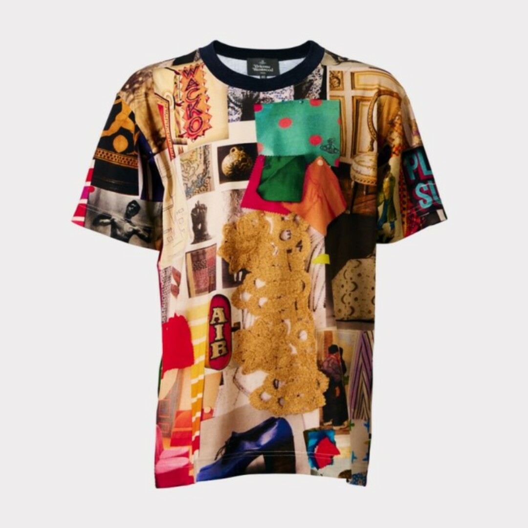 Vivienne Westwood(ヴィヴィアンウエストウッド)のMOODBOARD PRINT リラックスＴシャツ レディースのトップス(Tシャツ(半袖/袖なし))の商品写真