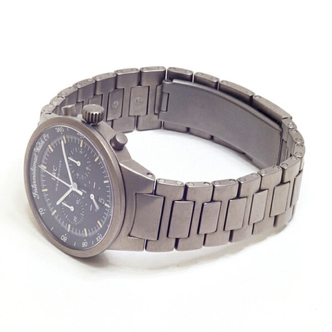 IWC(インターナショナルウォッチカンパニー)のIWC メンズ腕時計 GST クロノグラフ IW372701 デイト表示 ブラック文字盤 クォーツ 仕上げ済 箱無し 【中古】 メンズの時計(腕時計(アナログ))の商品写真