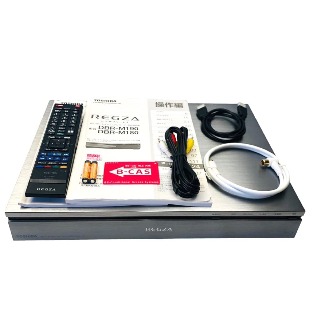 東芝 REGZA ブルーレイディスクレコーダー タイムシフト DBR-M190 東芝 REGZA ブルーレイディスクレコーダー タイムシフト DBR-M190
