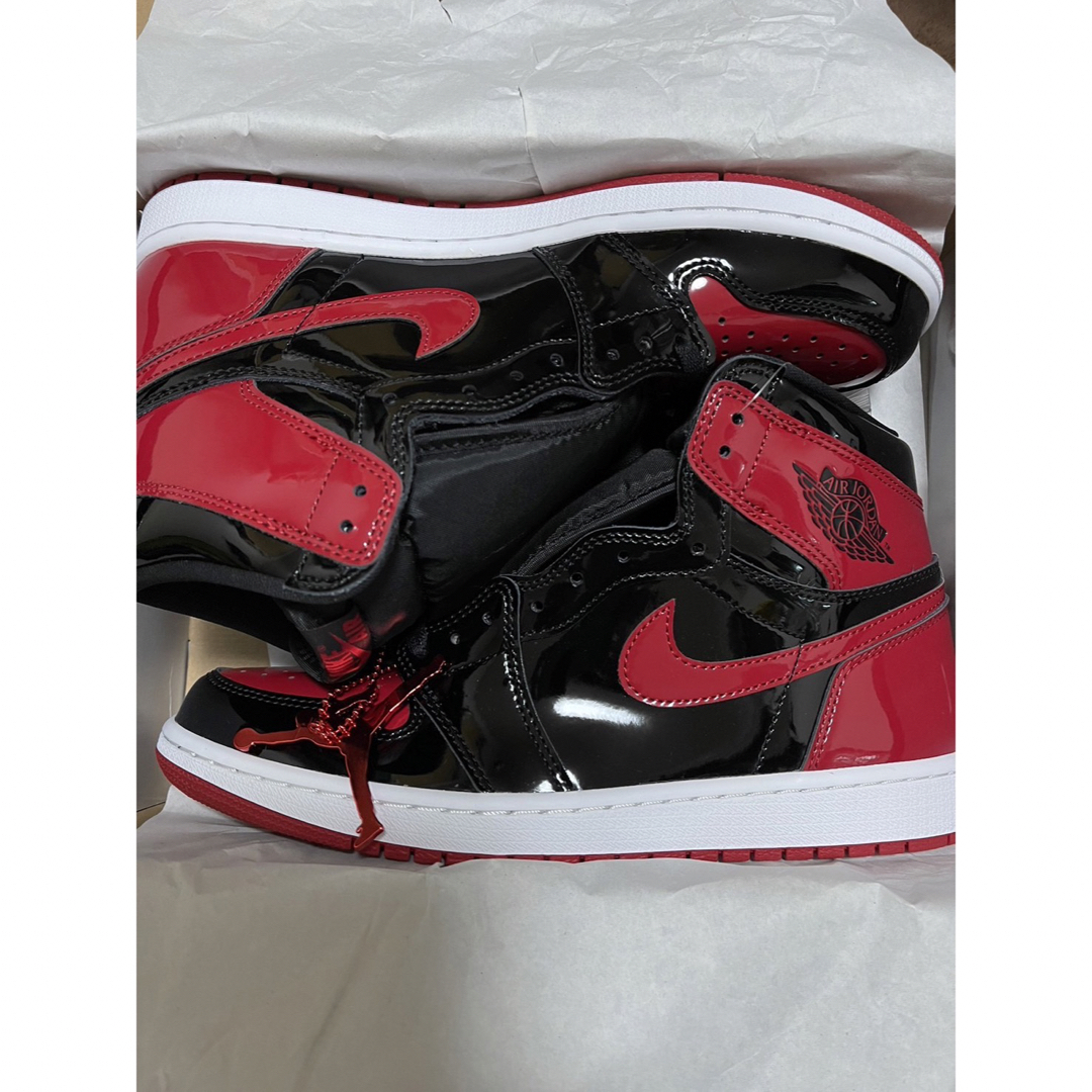 Jordan Brand（NIKE）(ジョーダン)のNIKE AIR JORDAN1 Patent Bred メンズの靴/シューズ(スニーカー)の商品写真