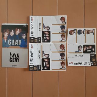 GLAY　TDK　シール台紙(ミュージシャン)