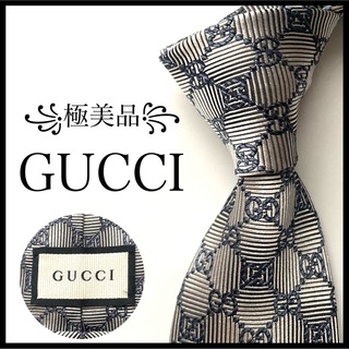 Gucci - ꧁極美品꧂ グッチ ネクタイ GG柄 ジャガード グラデーション