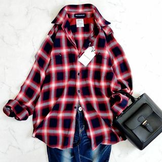 マディソンブルー シャツ/ブラウス(レディース/長袖)(チェック)の