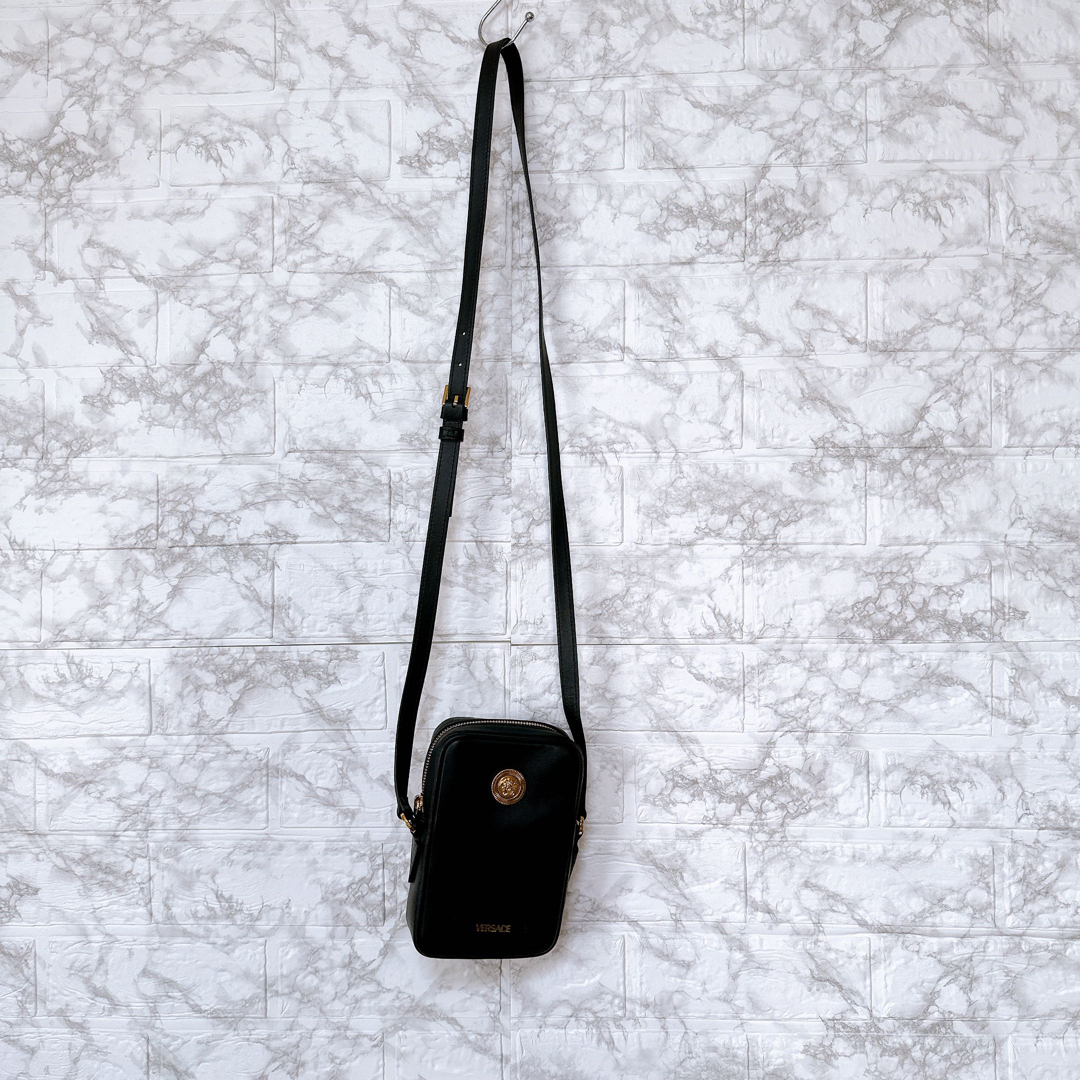 メンズ VERSACE ヴェルサーチェ Medusa ショルダーバッグ 黒