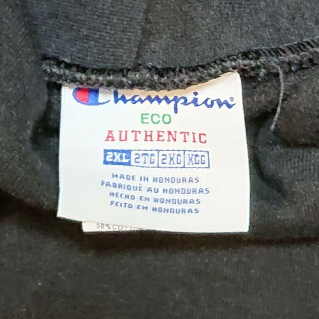 Champion(チャンピオン)の3L 良品 CHAMPION チャンピオン スウェットパーカー ブラック メンズのトップス(パーカー)の商品写真