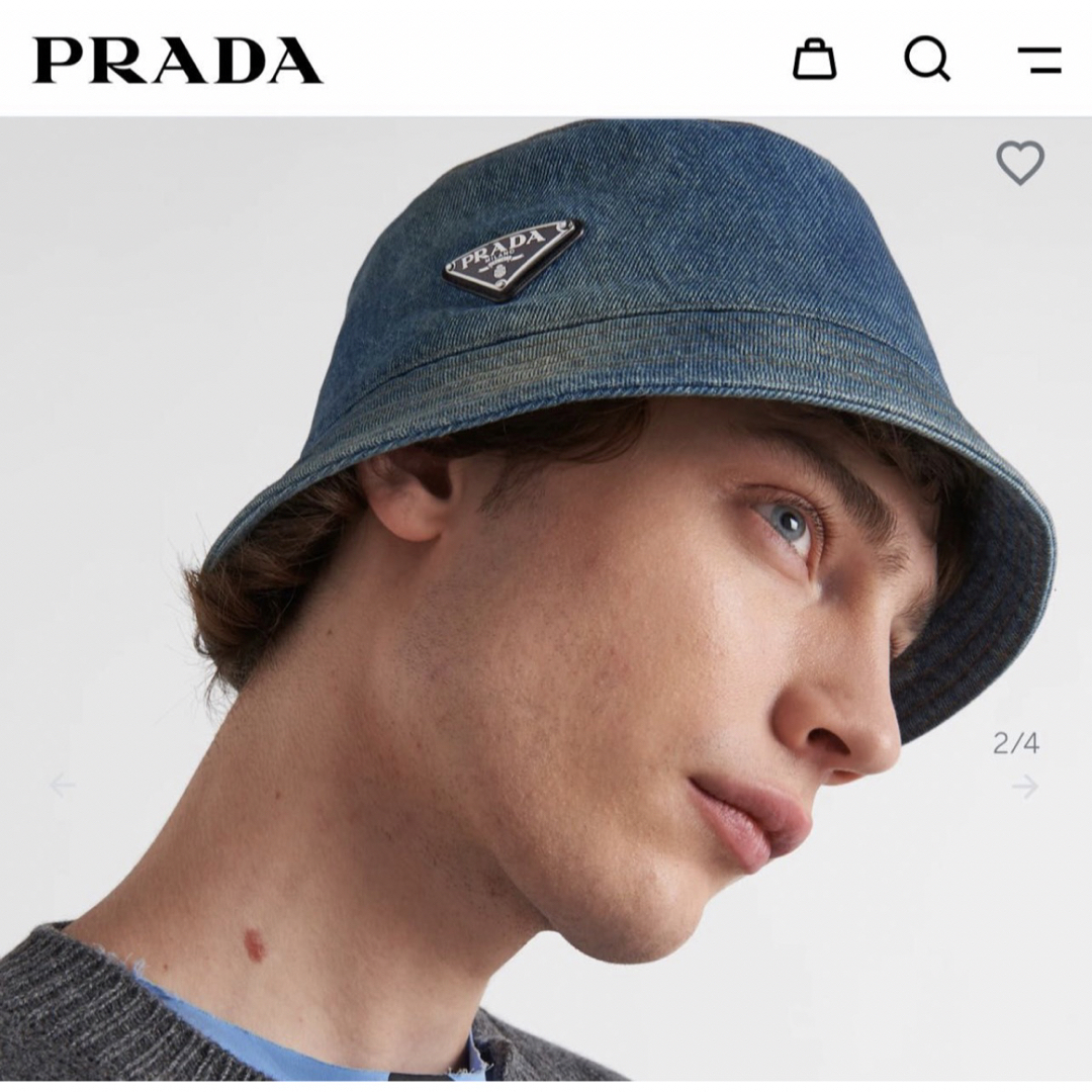 PRADA - PRADA デニム バケットハットの通販 by もきゅまる's shop