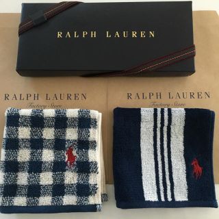 ラルフローレン(Ralph Lauren)の2枚⭐︎タオルハンカチ⭐︎ラルフローレン 新品 ギフト(ハンカチ/ポケットチーフ)