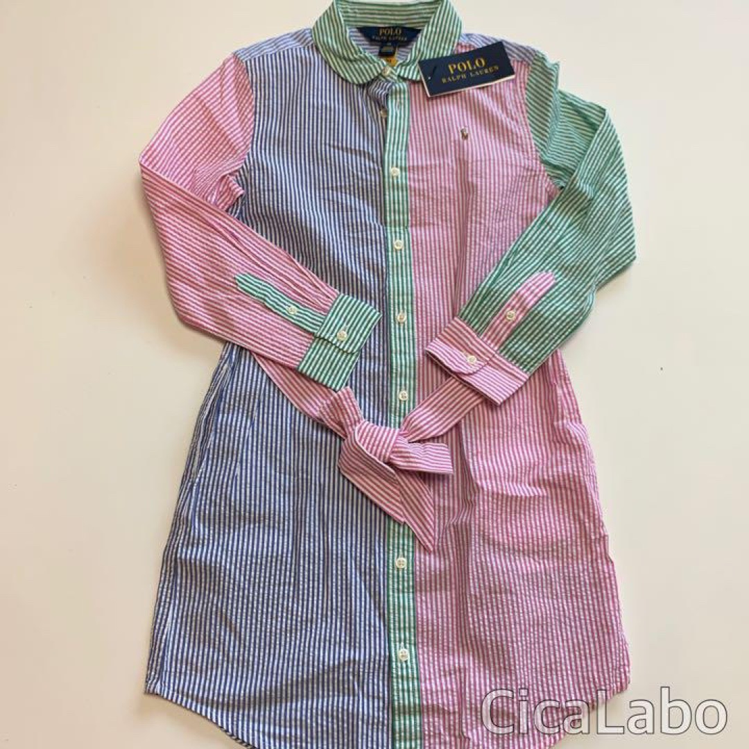 Ralph Lauren - 【新品】ラルフローレン ストライプ シャツ ワンピース ...
