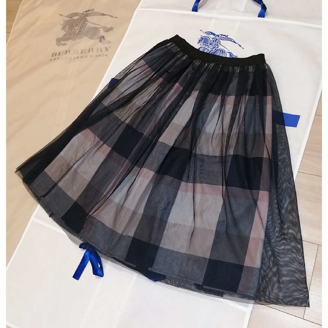 BLUE LABEL CRESTBRIDGE - 本物上質○ リバーシブルチェック柄スカート