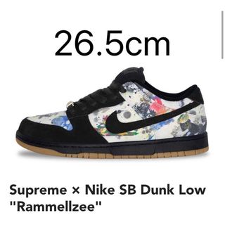 シュプリーム(Supreme)のSUPREME   SB DUNK LOW RAMMELLZEE  26.5cm(スニーカー)