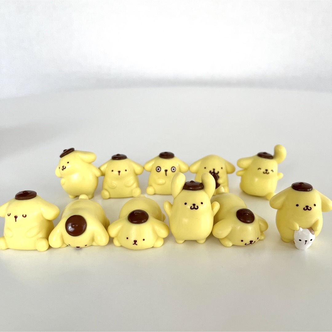 ポムポムプリン(ポムポムプリン)の未使用あり✨ポムポムプリン🍮フィギア11個💛おまけ付 エンタメ/ホビーのフィギュア(その他)の商品写真