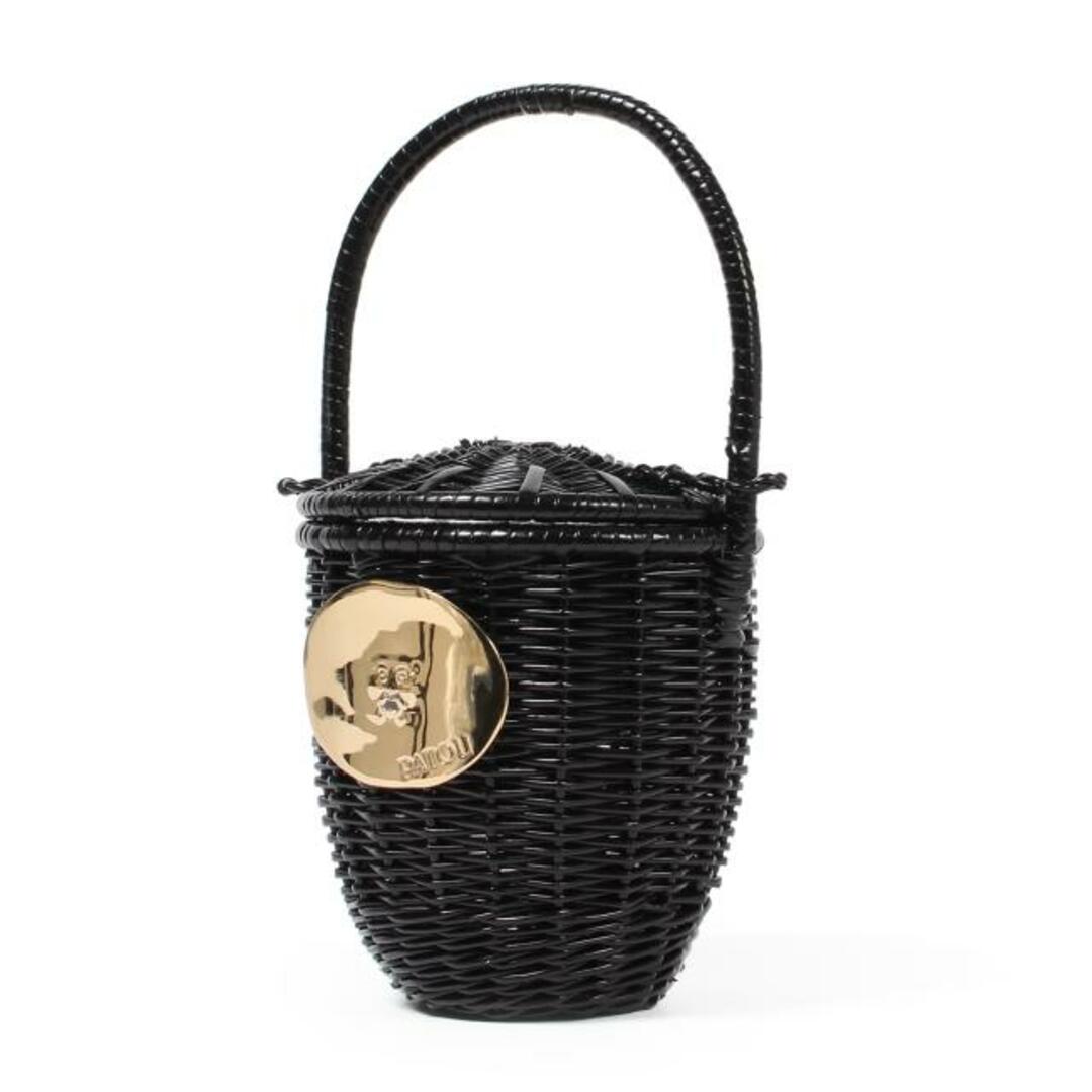 【新品未使用】 PATOU パトゥ ハンドバッグ WICKER BUCKET BAG ウィッカーバケツバッグ ラタン AC0030043 【BLACK】