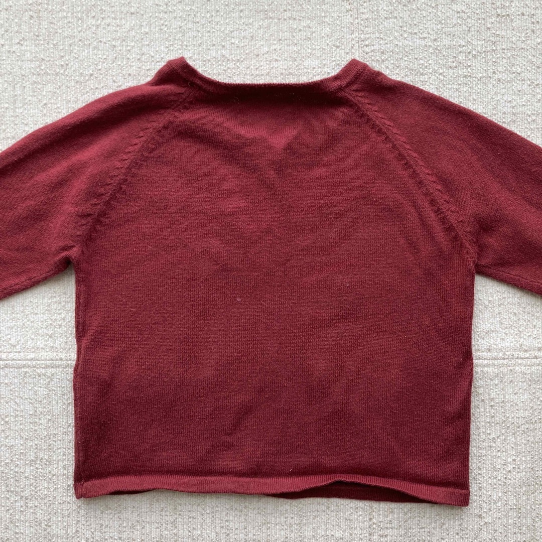 ZARA KIDS(ザラキッズ)のZARA BABY ザラベイビー カーディガン 赤 86センチ キッズ/ベビー/マタニティのベビー服(~85cm)(カーディガン/ボレロ)の商品写真