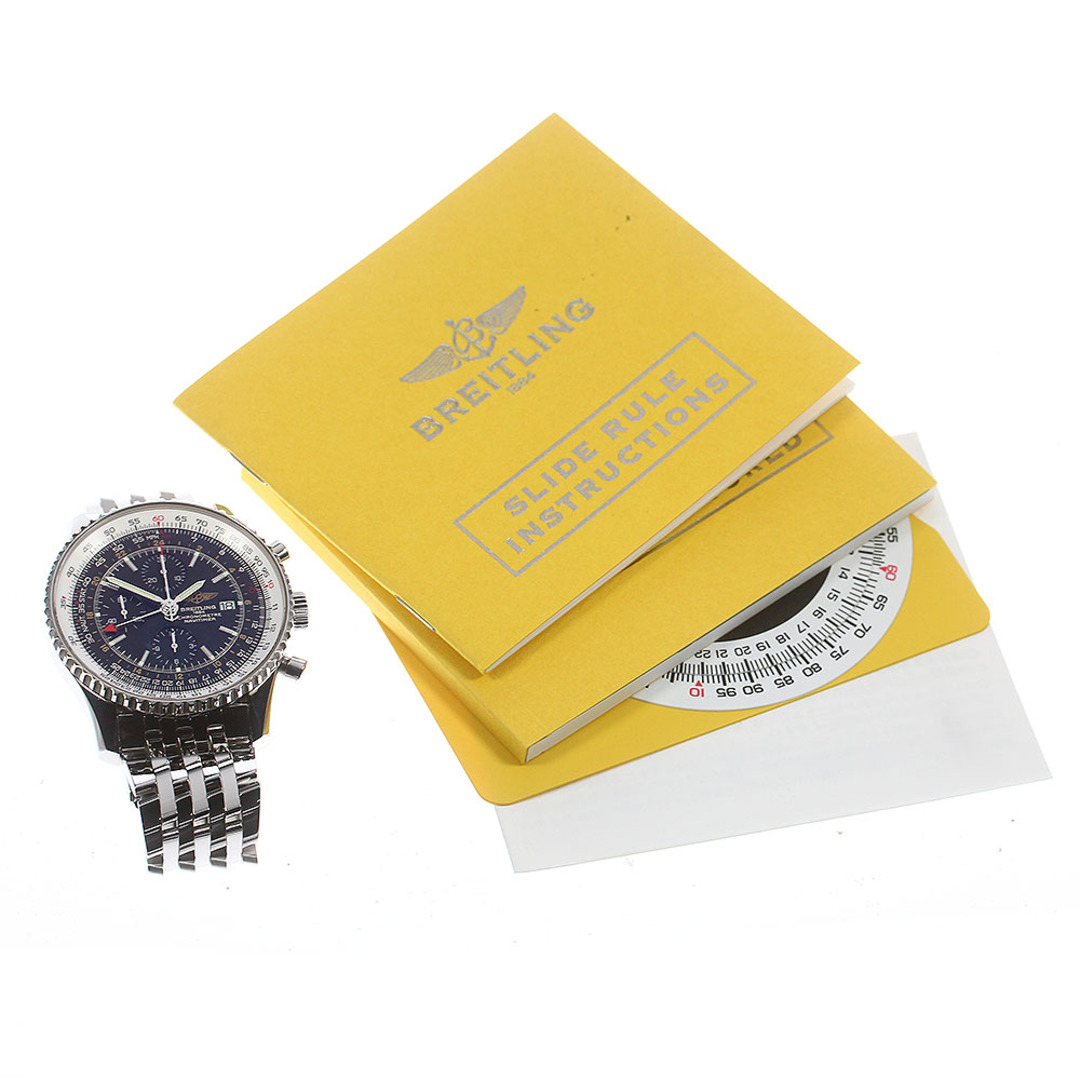 ブライトリング BREITLING A24322 ナビタイマー ワールド クロノグラフ GMT 自動巻き メンズ 良品 _763622