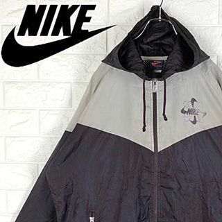 NIKE 90s レア ナイロンジャケット ブルゾン 胸ロゴ