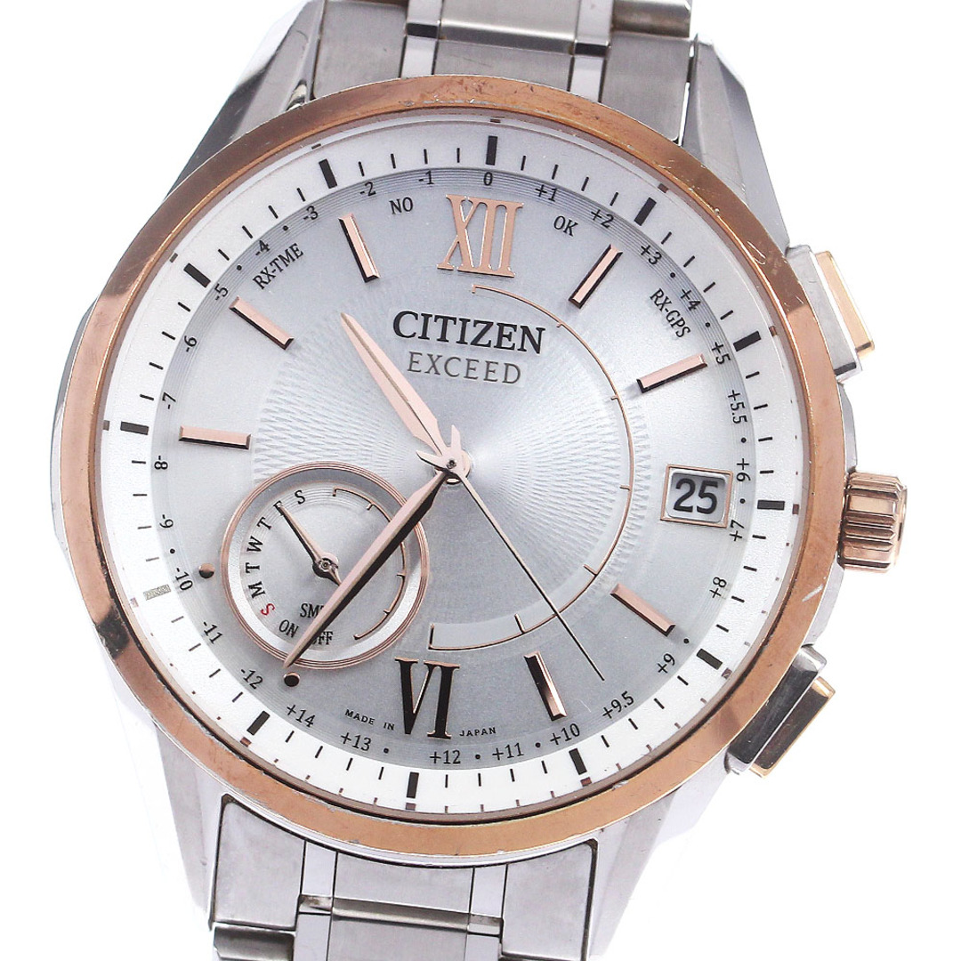 シチズン CITIZEN CC3054-55A エクシード エコドライブ GPS ソーラー電波 メンズ 内箱付き_769485メンズ素材