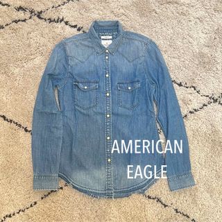 アメリカンイーグル(American Eagle)の＊即日発送＊アメリカンイーグル デニムシャツ XSサイズ 秋服(シャツ/ブラウス(長袖/七分))