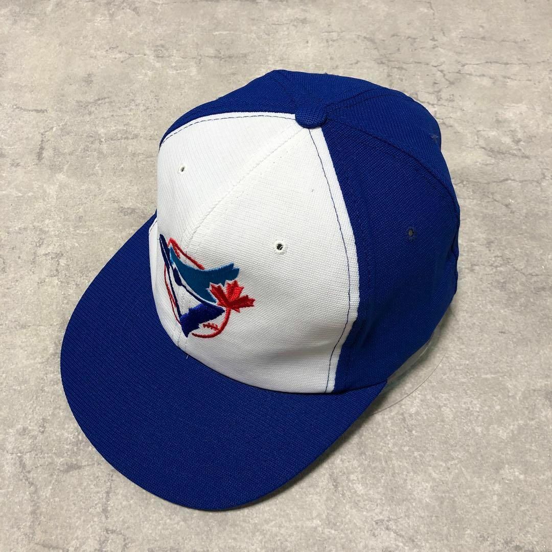 MLB ブルージェイズ 80s ヴィンテージ 6パネルキャップ ブルー 刺繍ロゴ