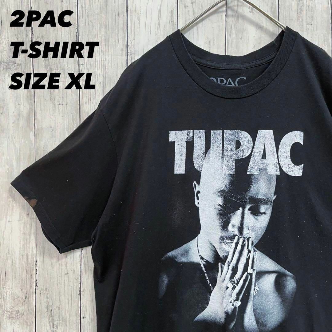 ミュージックTシャツ2PAC トゥーパックビッグプリントTシャツ　サイズXL