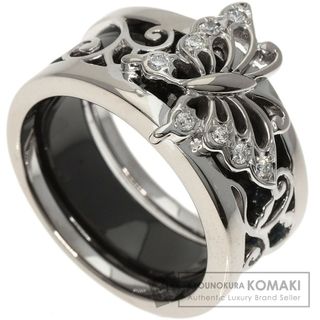 ミキモト(MIKIMOTO)のMIKIMOTO 蝶 バタフライ ダイヤモンド リング・指輪 K18WG レディース(リング(指輪))