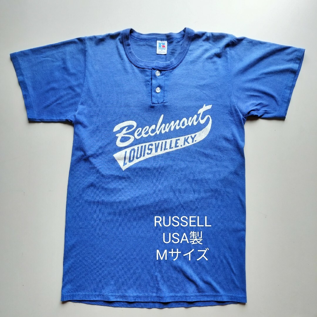Russell Athletic - RUSSELL☆前後プリント☆ヘンリーネック丸胴T ...