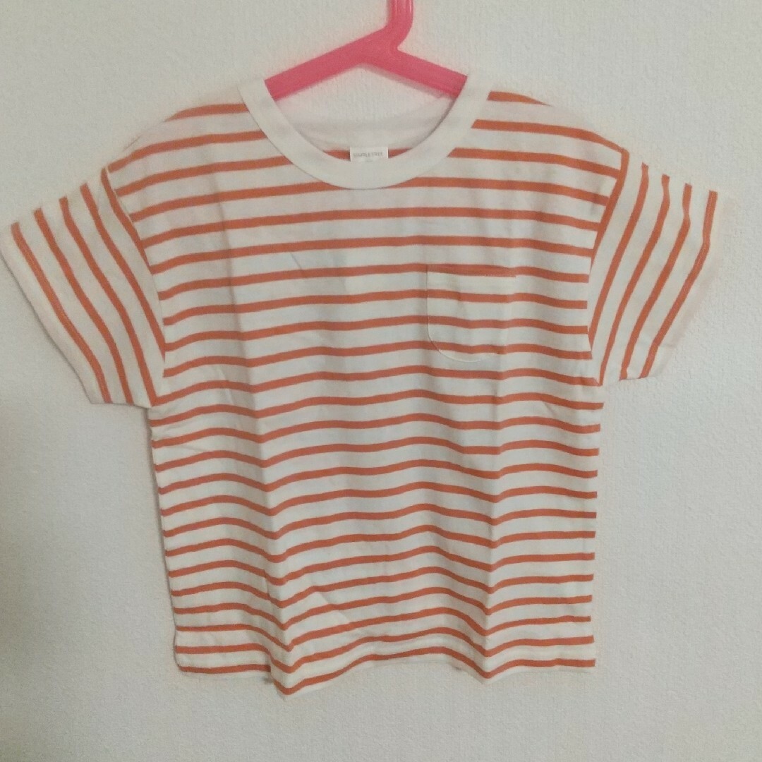 キッズ ボーダー半袖Tシャツ 130cm キッズ/ベビー/マタニティのキッズ服男の子用(90cm~)(Tシャツ/カットソー)の商品写真