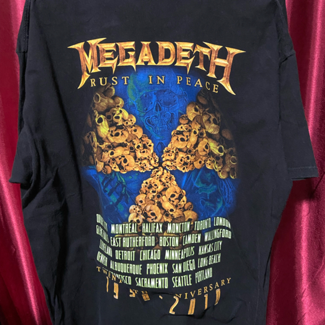 【2010年・復刻】MEGADEATH メガデス ラトルヘッド Tシャツ XL 2