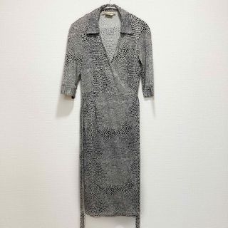 PAMELA BROWN(パメラブラウン) シルク♦︎パイソン柄ロングワンピース