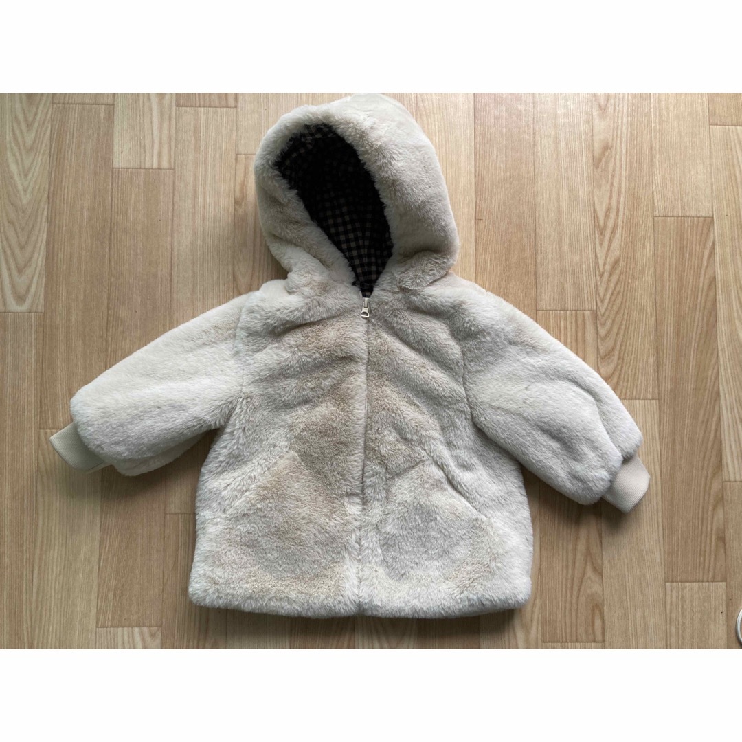 ZARA KIDS 【ZARA kids】ファー ブルゾン 92センチ フード 白 エクリュ 秋冬の通販 by  ☆ワンワンワン子ショップ☆｜ザラキッズならラクマ