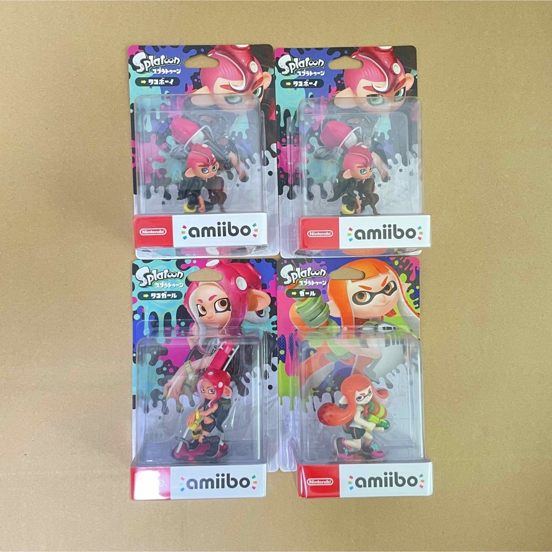 任天堂 - 新品・未開封 スプラトゥーン amiibo ガール タコボーイ ...