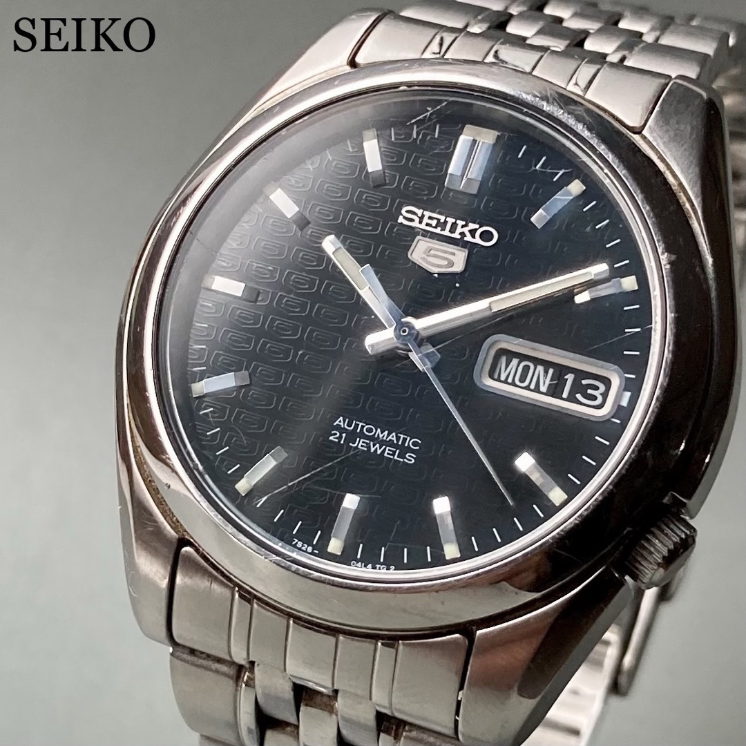 【動作品】セイコー SEIKO 5 ファイブ 腕時計 自動巻き 男性 デイデイト | フリマアプリ ラクマ