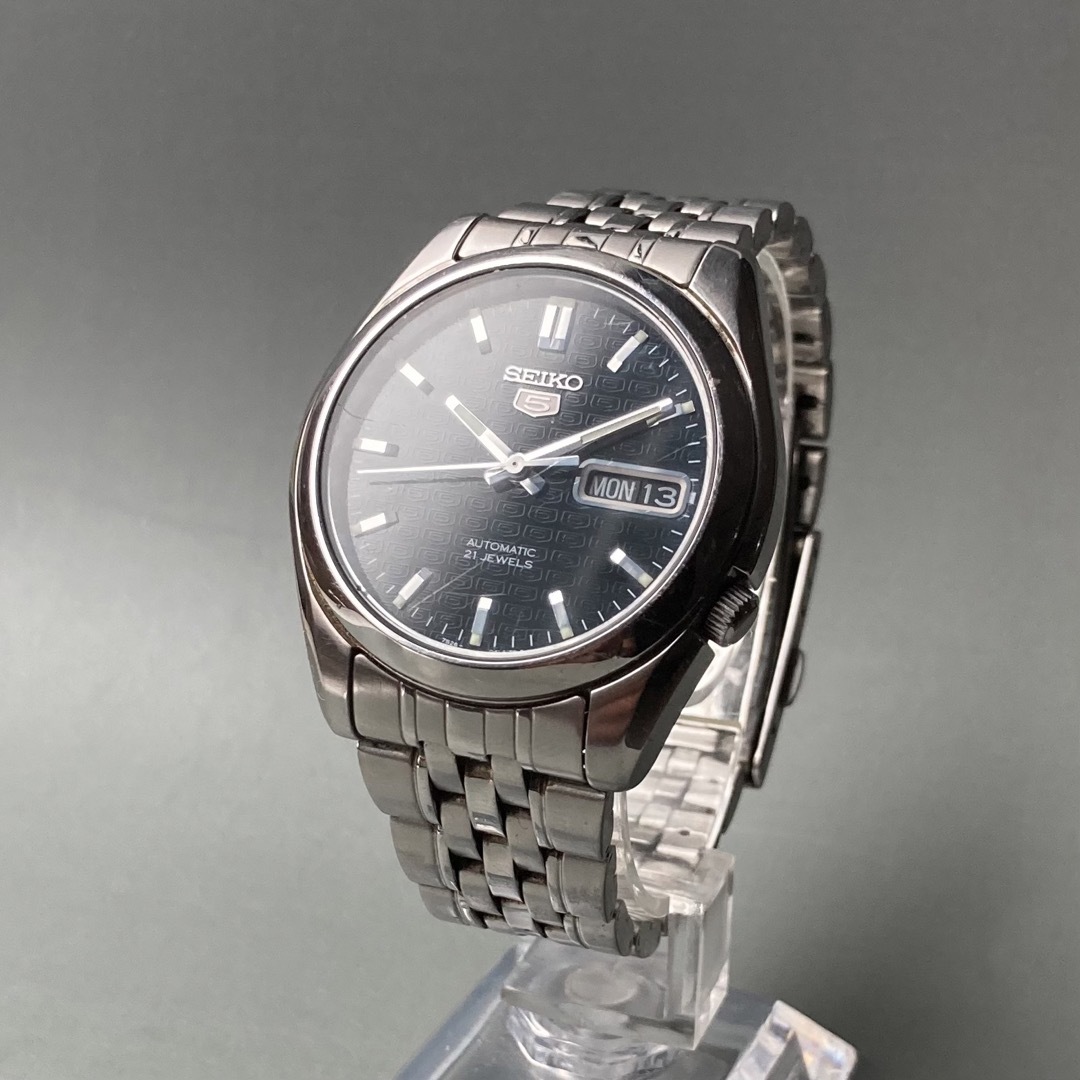 【動作品】セイコー SEIKO 5 ファイブ 腕時計 自動巻き 男性 デイデイト