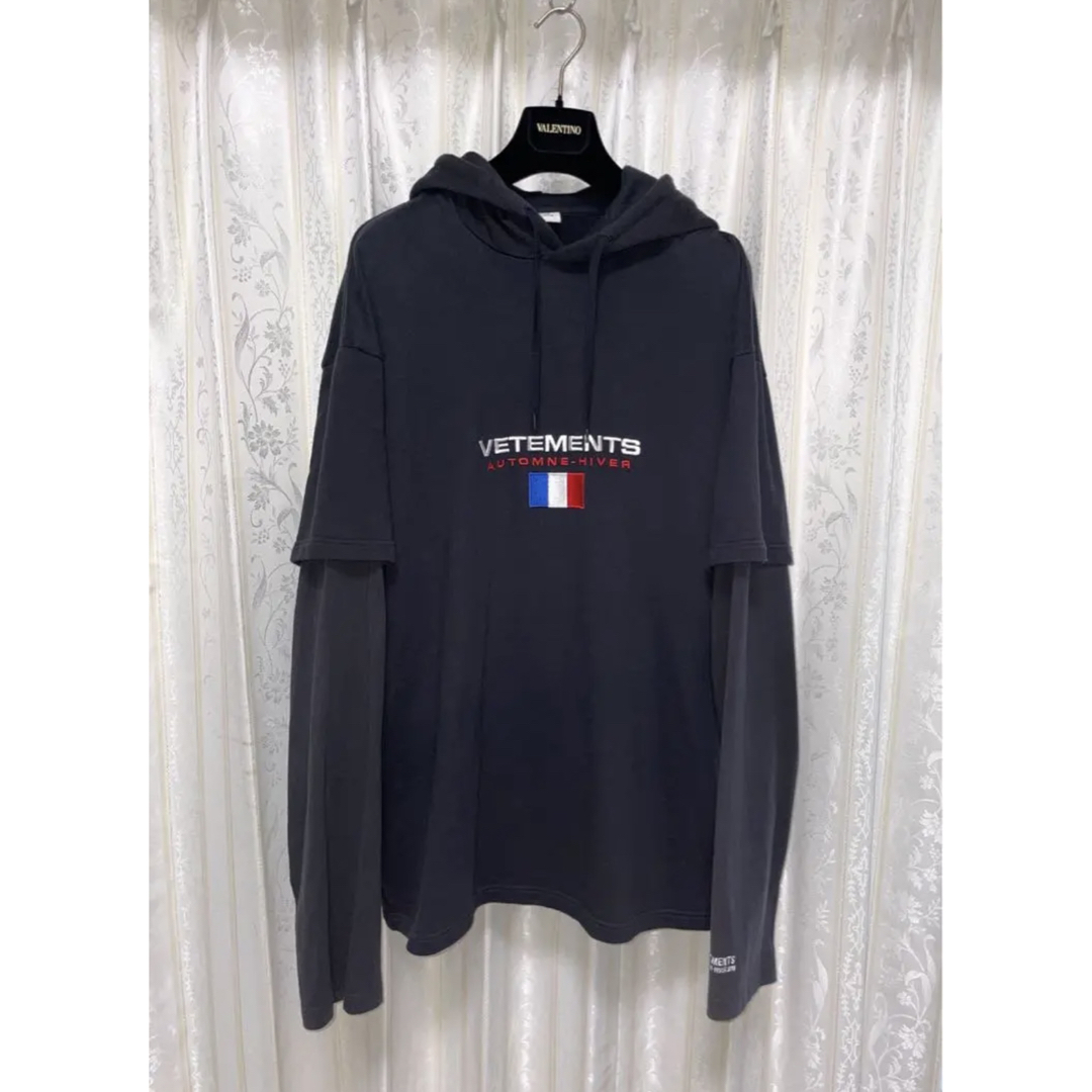 希少】VETEMENTS 17AW Double Sleeves Hoodie | www.innoveering.net