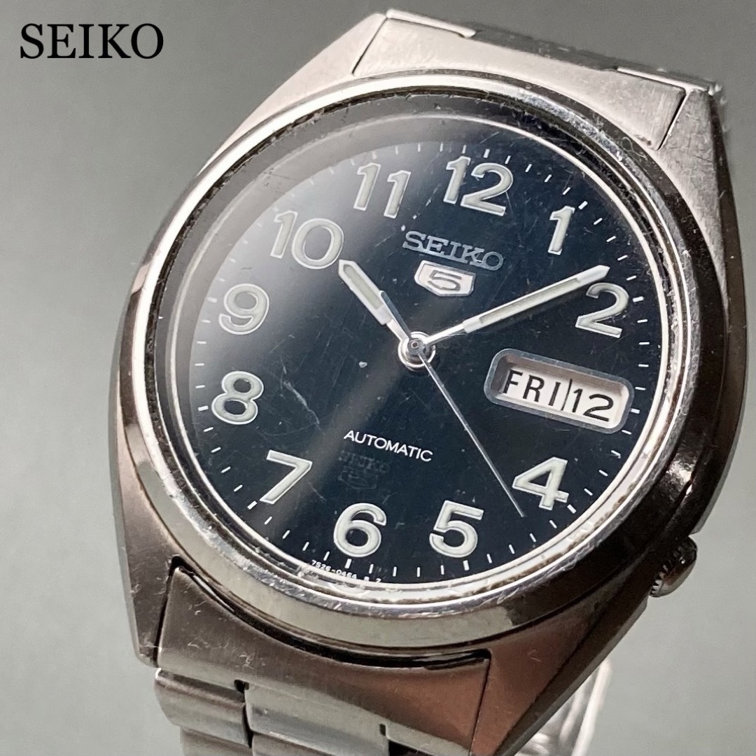 【動作品】セイコー SEIKO 5 ファイブ 腕時計 自動巻き 男性 デイデイト