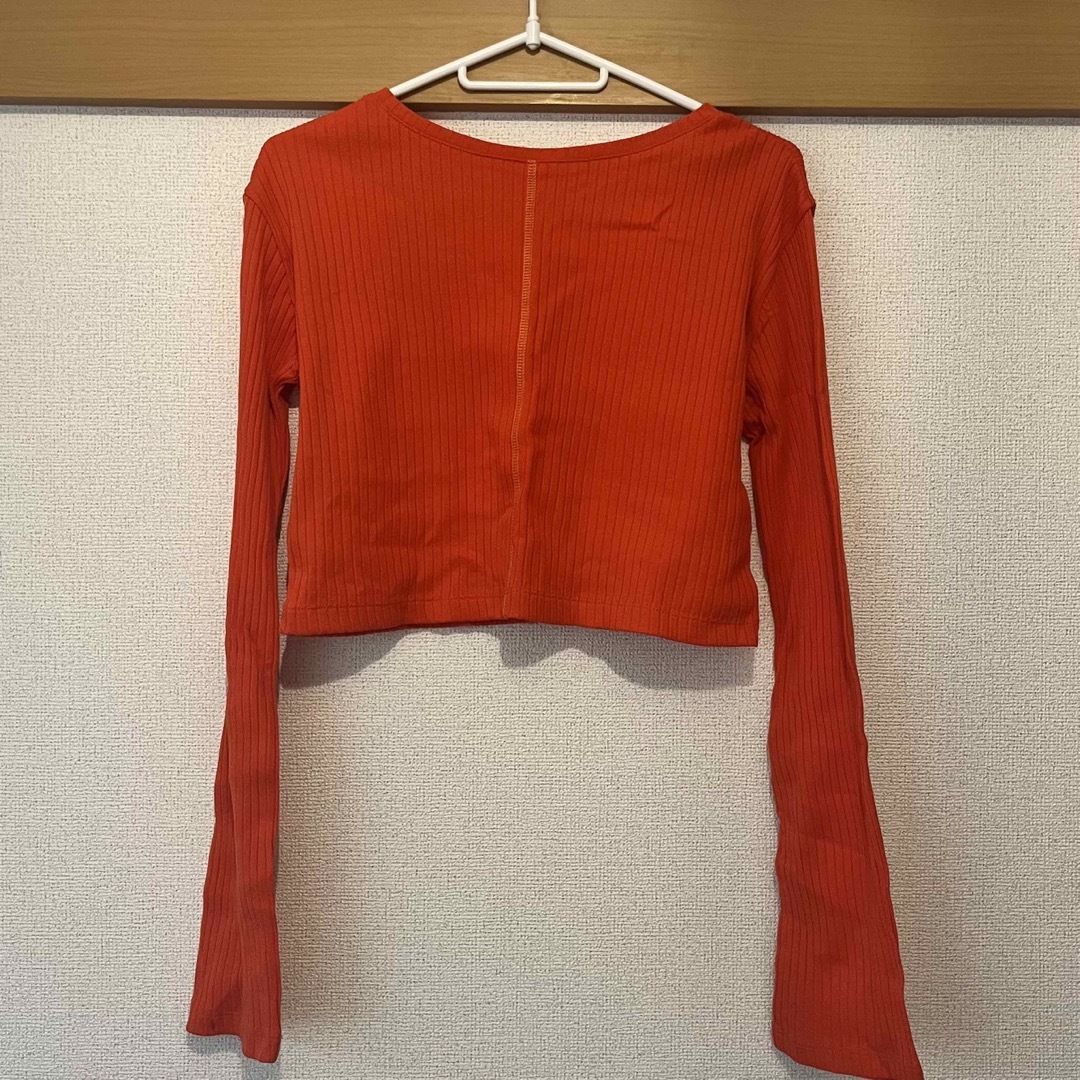 mystic(ミスティック)のオレンジ　ロンT レディースのトップス(Tシャツ(長袖/七分))の商品写真