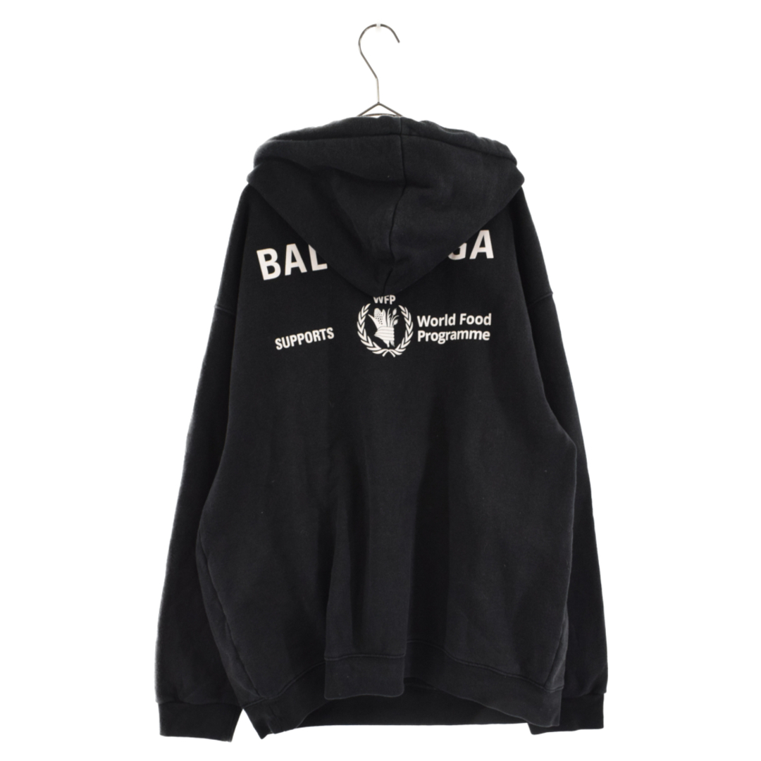 Balenciaga(バレンシアガ)のBALENCIAGA バレンシアガ 20AW WFPロゴプリント プルオーバーパーカー フーディー ブラック 600583 THV83 メンズのトップス(パーカー)の商品写真