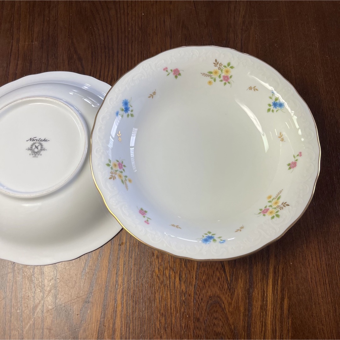 Noritake - ノリタケ サラダボウル19cm ペア2客 昭和レトロ