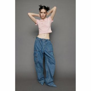 スライ(SLY)のSLY♡MICHI x SLY ADJUST WAIST CARGO-B(デニム/ジーンズ)