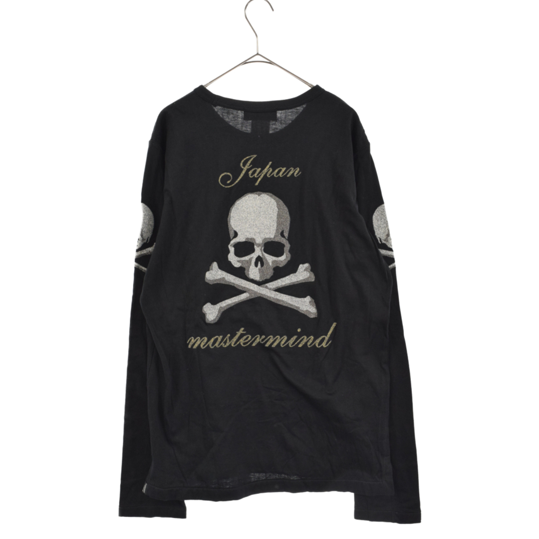 マスターマインド ロング Tシャツ スカル 黒-