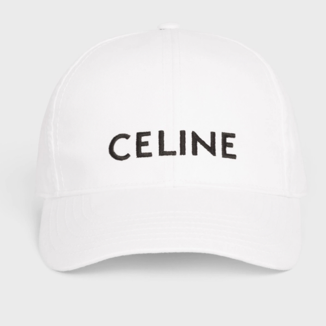CELINE ベースボールキャップ / コットン ホワイト