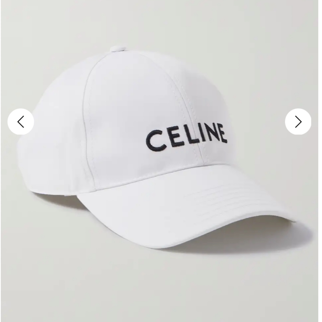 CELINE ベースボールキャップ / コットン ホワイトレディース