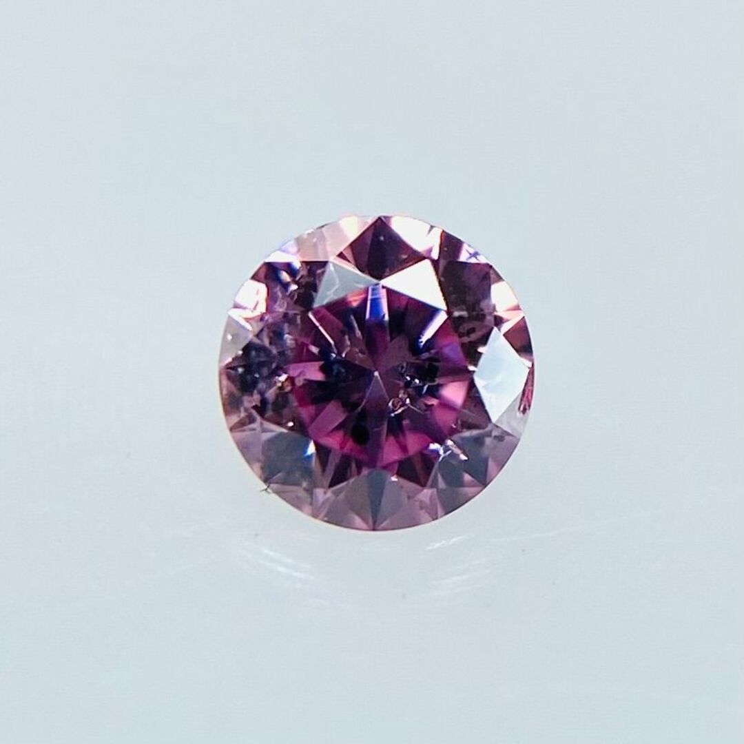 FANCY VIVID PURPLISH PINK 0.046ct RD レディースのアクセサリー(その他)の商品写真