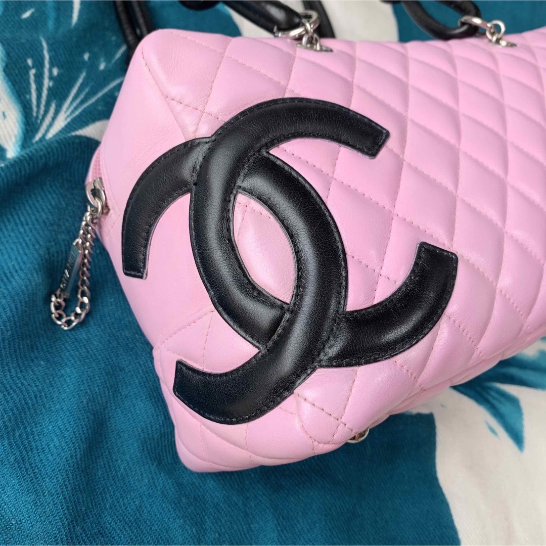 CHANEL - 【専用商品】 シャネル☆カンボン ボーリングバッグ CHANEL - 【専用商品】 シャネル☆カンボン ボーリングバッグ