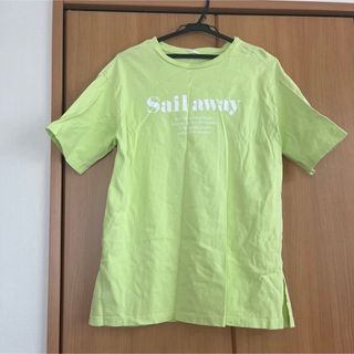 ジーユー(GU)のGU ロゴTシャツ ライムグリーン(Tシャツ(半袖/袖なし))