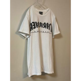 スラッシャー(THRASHER)のS  THRASHERスラッシャー ロゴプリントTシャツ ホワイト(Tシャツ(半袖/袖なし))