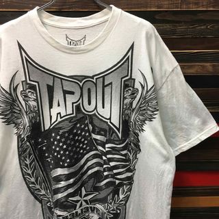 アートヴィンテージ(ART VINTAGE)の【希少】タップアウト TAPOUT Tシャツ XL 白 カットソー 格闘技(Tシャツ/カットソー(半袖/袖なし))