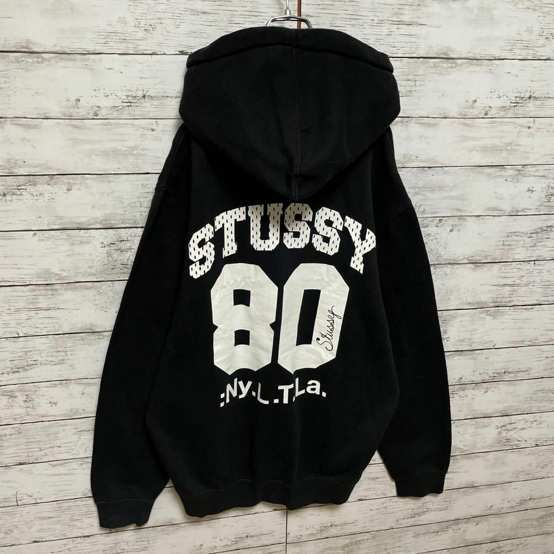 希少モデル　stussy ビッグロゴ　サイズ　M 黒