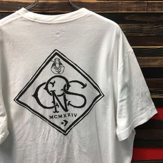 コンバース(CONVERSE)の【オールド】コンバース converse Tシャツ XL 白 バックプリント(Tシャツ/カットソー(半袖/袖なし))