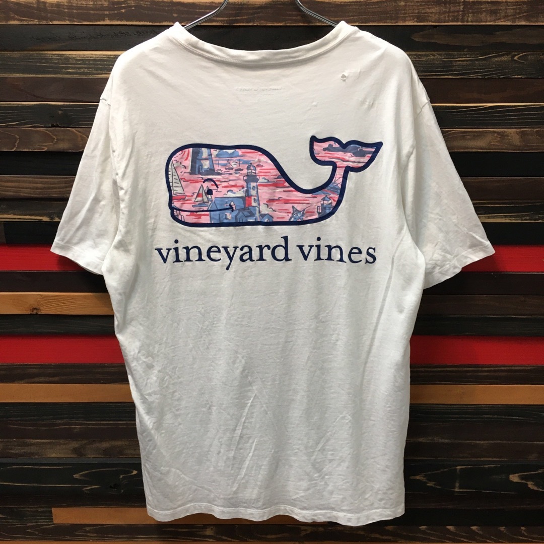 ART VINTAGE(アートヴィンテージ)の【希少】vineyard vines Tシャツ ヴィンテージ バックプリント メンズのトップス(Tシャツ/カットソー(半袖/袖なし))の商品写真