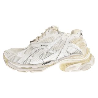 バレンシアガ(Balenciaga)のBALENCIAGA バレンシアガ RUNNER GRAFFITI ヴィンテージ加工ランナー グラフィティ ローカットスニーカー ホワイト/ブラック US8/27cm 677403(スニーカー)